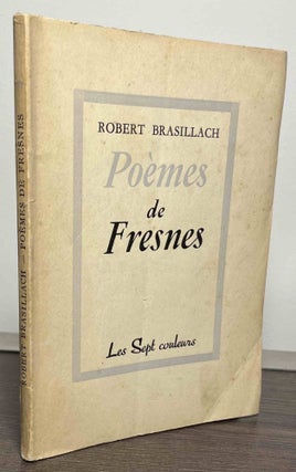 Item #86908 Poemes de Fresnes. Robert Brasillach