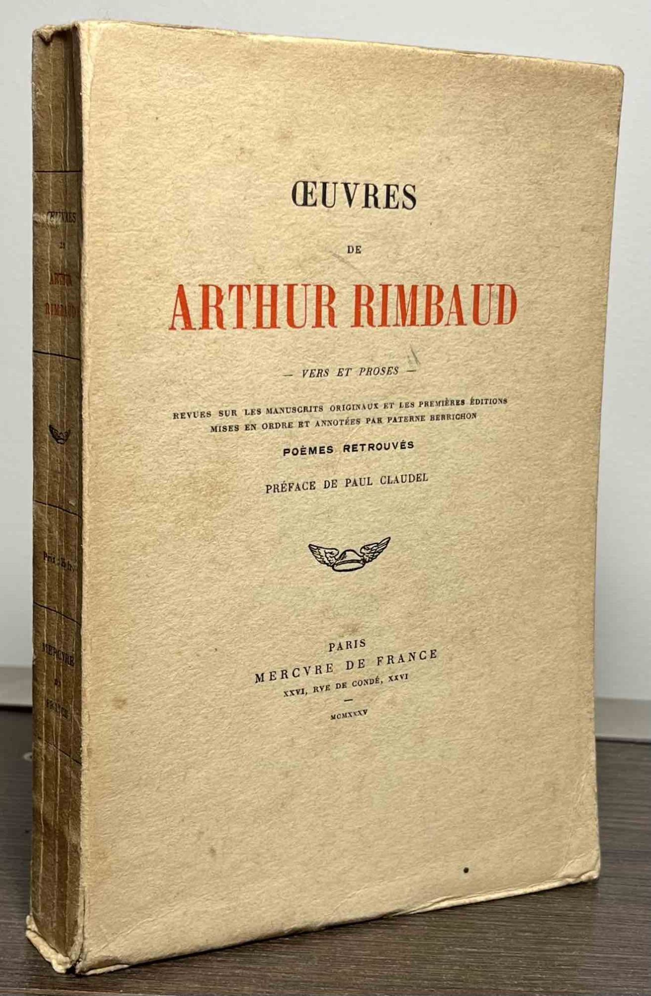 Oeuvres de Arthur Rimbaud _ Vers et Proses | Arthur Rimbaud, Paul ...
