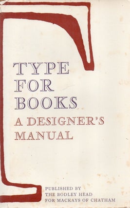 Item #87161 Type For Books _ A Designer's Manual. N/A