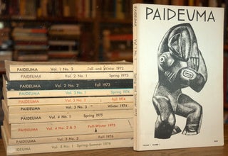 Item #87522 Paideuma (11 vol.)_ Vol. 1 No. 1 Spring and Summer 1972_ Vol. 1 No. 2 Fall and Winter...