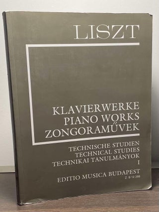 Item #87666 Liszt Piano Works _ Technical Studies. Franz Liszt