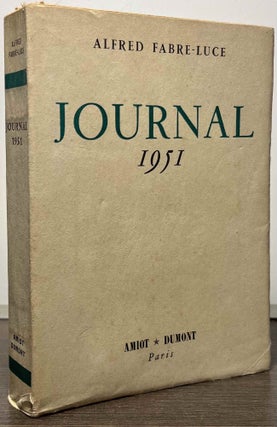 Item #87862 Journal 1951. Alfred Fabre-Luce