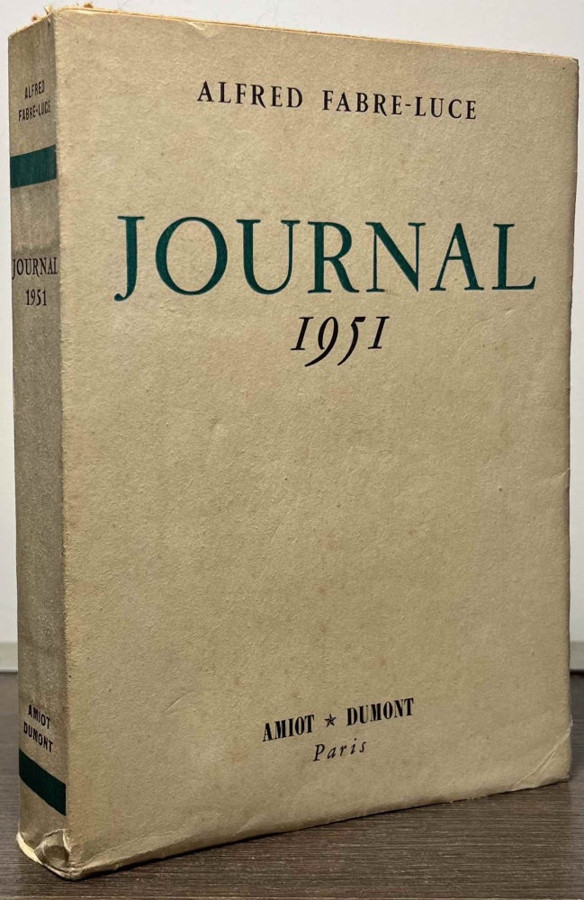 Item #87862 Journal 1951. Alfred Fabre-Luce.