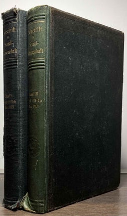 Item #87878 Zeitschrift fuer Sexualwissenschaft (2 vols)_ Band I_ April 1914 bis Maerz 1915 (vol...