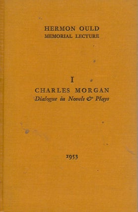 Item #88001 Dialogue in Novels & Plays. Charles Morgan