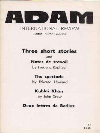 Item #88753 Adam International Review _ 6 issues for sale separately _ Nos. (443-445)...