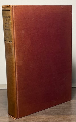 Item #88851 A Bibliography of Ralph Waldo Emerson. George Willis Cooke
