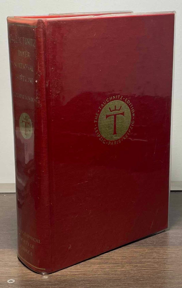 Item #89258 Tauchnitz International Editions in English 1841-1955 _ A Bibliographical History. William B. Todd, Ann Bowden.