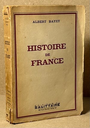 Item #89920 Histoire de France. Albert Bayet