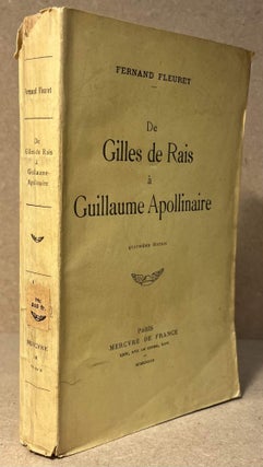 Item #89978 De Gilles de Rais a Guillaume Apollinaire. Fernand Fleuret