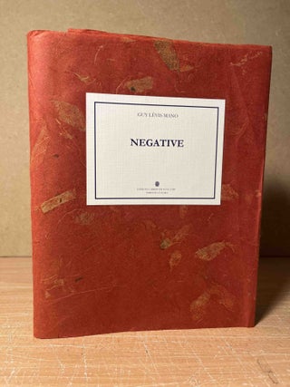Item #90986 Negative. Guy Levis-Mano, Karl Orend, eds trans, afterword