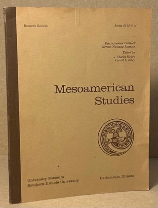 Item #91334 Mesoamerican Studies _ Number 4 Pre-Columbian Contact Within Nuclear America. J....