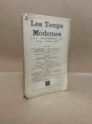 Item #92045 Les Temps Modernes_ Revue Mensuelle_ 4eme Annee_ No 43. Jean-Paul Sartre, text