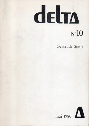 Item #93364 Delta _ No 10 _ Gertrude Stein. Gertrude Stein