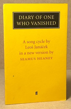 Item #93646 Diary of One Who Vanished_A song cycle by Leos Janacek in a new version by Seamus...