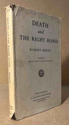 Item #93680 Death and the Right Hand. Robert Hertz, Rodney Needham, Claudia Needham, E. E....