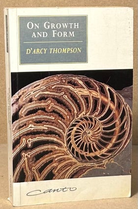 Item #93750 On Growth and Form. D'Arcy Thompson
