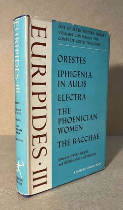 Item #93857 The Complete Greek Tragedies _ Volume VII _ Euripides III _ Orestes _ Iphigenia in...