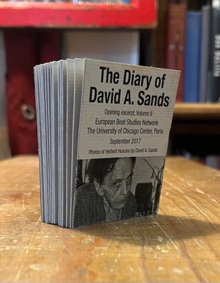 Item #93878 The Diary of David A. Sands _ Opening Excerpt, Volume II. David A. Sands, Maria...