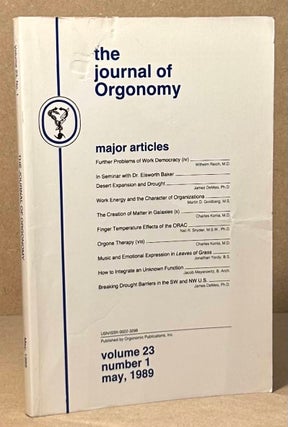 Item #94051 The Journal of Orgonomy_ Volume 23 Number 1 May, 1989. Wilhelm Reich, text