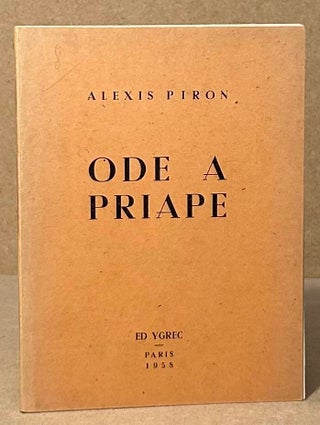 Item #94104 Ode A Priape. Alexis Piron