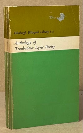Item #94427 Anthology of Troubadour Lyric Poetry. Alan R. Press