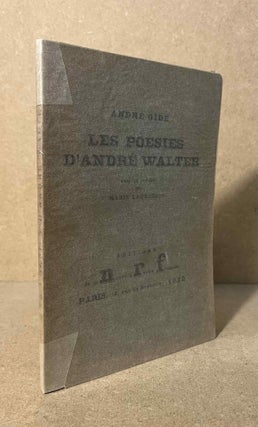 Item #94562 Les Poesies d'Andre Walter. Andre Gide