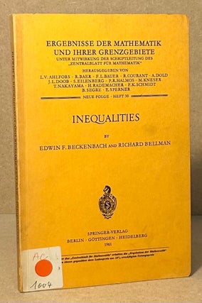 Item #94769 Inequalities. Edwin F. Beckenbach, Richard Bellman