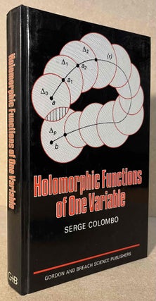 Item #94789 Holomorphic Functions of One Variable. Serge Colombo