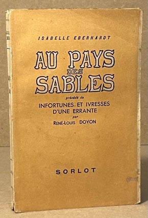 Item #95021 Au Pays des Sables. Isabelle Eberhardt
