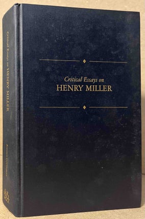 Item #95120 Critical Essays on Henry Miller. Ronald Gottesman