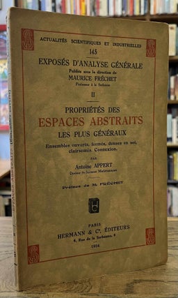 Item #96082 Proprietes des Espaces Abstraits les Plus Generaux _ Ensembles Ouverts, Fermes,...
