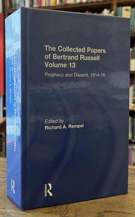 Item #96200 Prophecy and Dissent _ 1914-16 _ The Collected Papers of Bertrand Russell _ Volume...