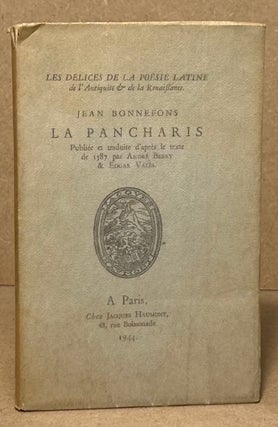 Item #96304 La Pancharis. Jean Bonnefons