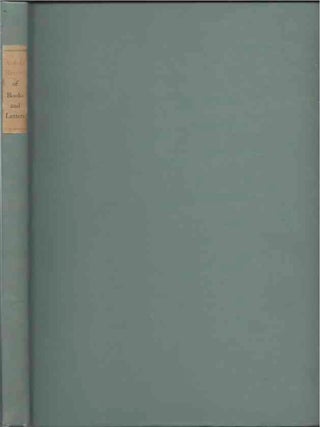 Item #P27479 A Record of Books & Letters. William Harris Arnold, Leon H. Vincent