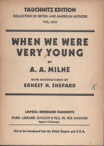 Item #P8689 When We Were Very Young__with decorations by Ernest H. Shephard. A. A. Milne.